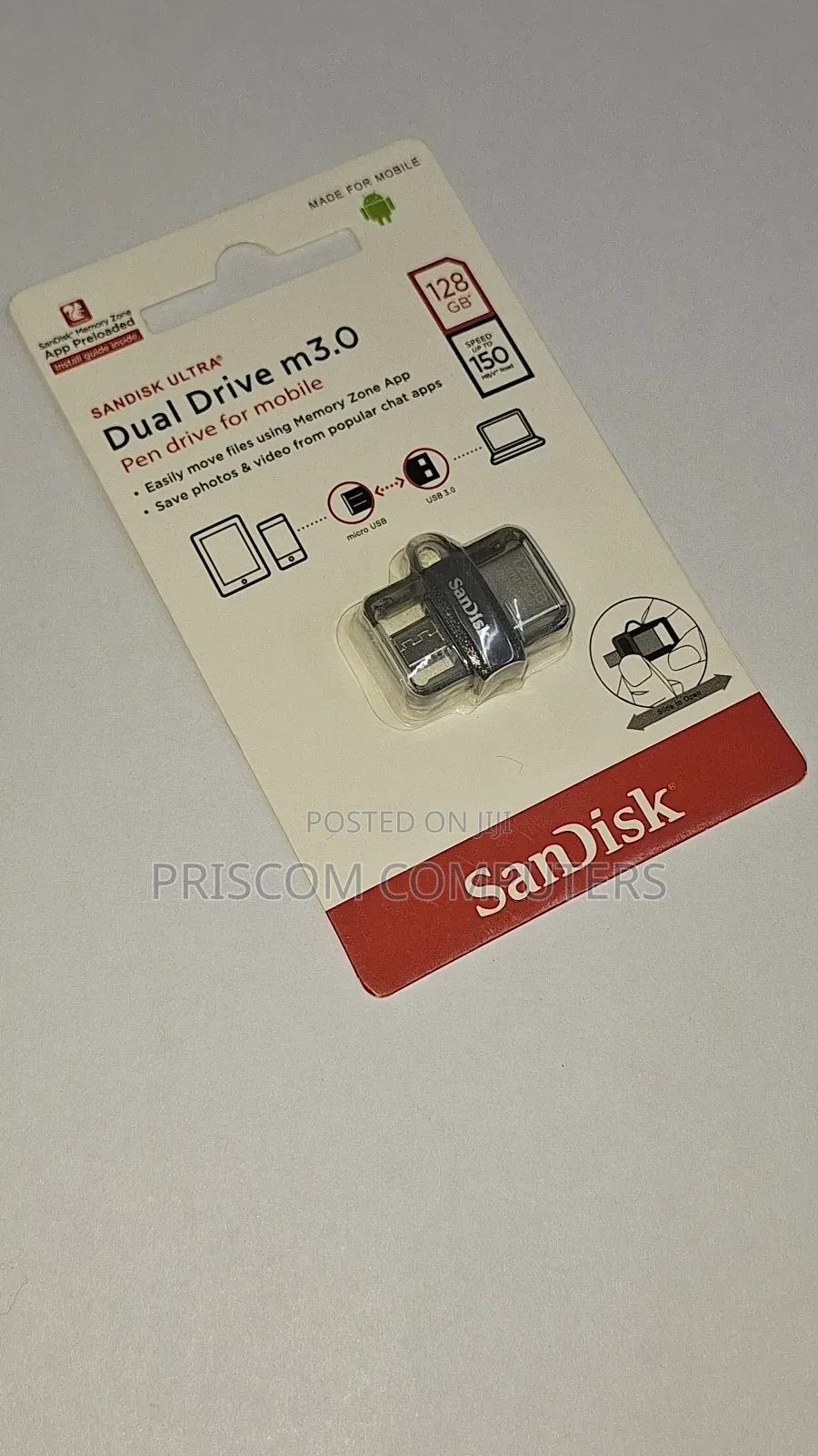 128GB Sandisk Flash Disk Drive Dual OTG USB Type C
