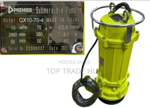 Premier Submersible/Mining Pump 3-Phase 5.5HP 70m 2"
