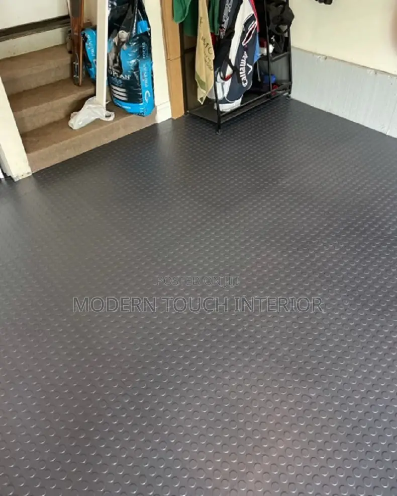 Textured Rubber Coin Carpet