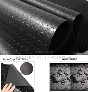 Black Rubber Coin Mats