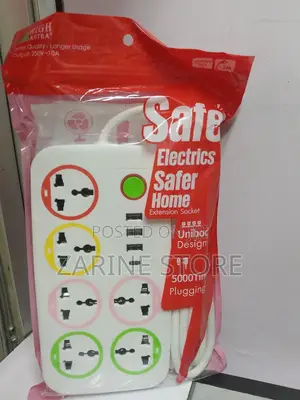 Electric Safer Home Extension Socket 2500 Watts
