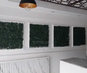 Artificial Wall Hedges Wall Decoration on Coffee Shop