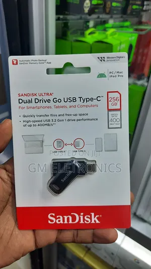 New 256gb [Otg] Dual Drive Usb 3.2/Type-C 400mb/S Read Speed
