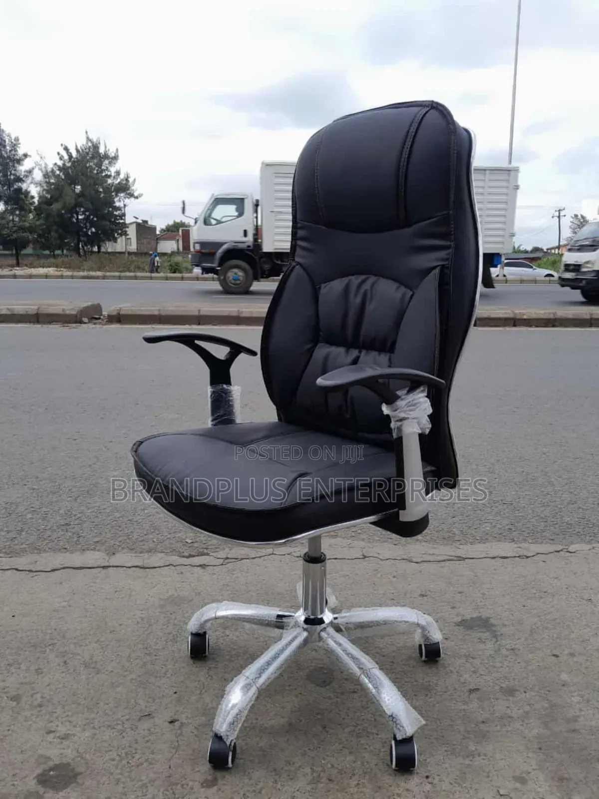 Executive Black Leather Chair