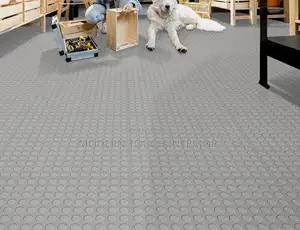 Grey Rubber Coin Fllor Carpets