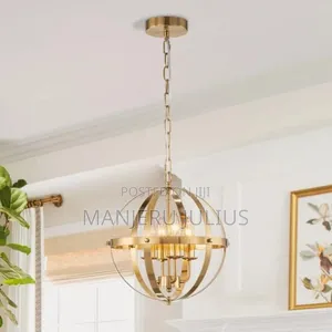 Golden Chandelier Light