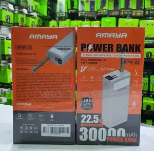Amaya APW-03 Power Bank 30000mah 22.5W Super Fast Charging