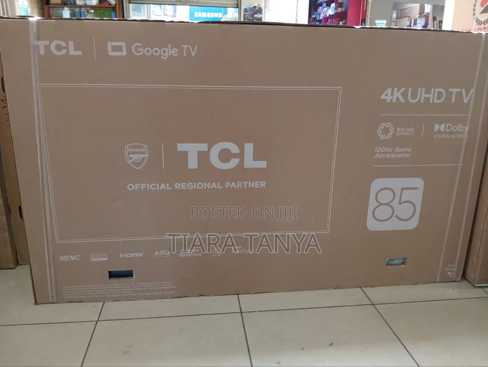 TCL 85" Smart Google Dolby Vision Tv