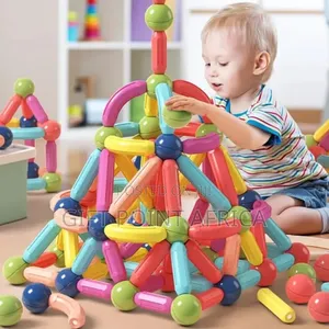 64 Pieces Magnetic Sticks for Kids