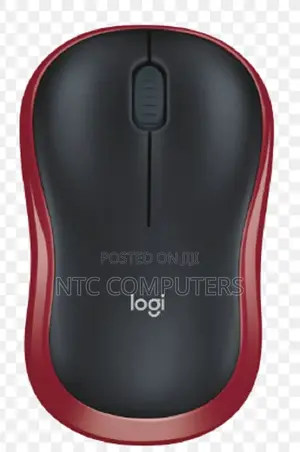 Logitech M185 Wireless Mouse - Red - 910-002237