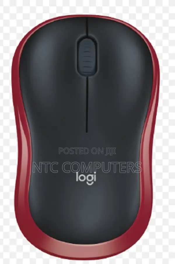Logitech M185 Wireless Mouse - Red - 910-002237