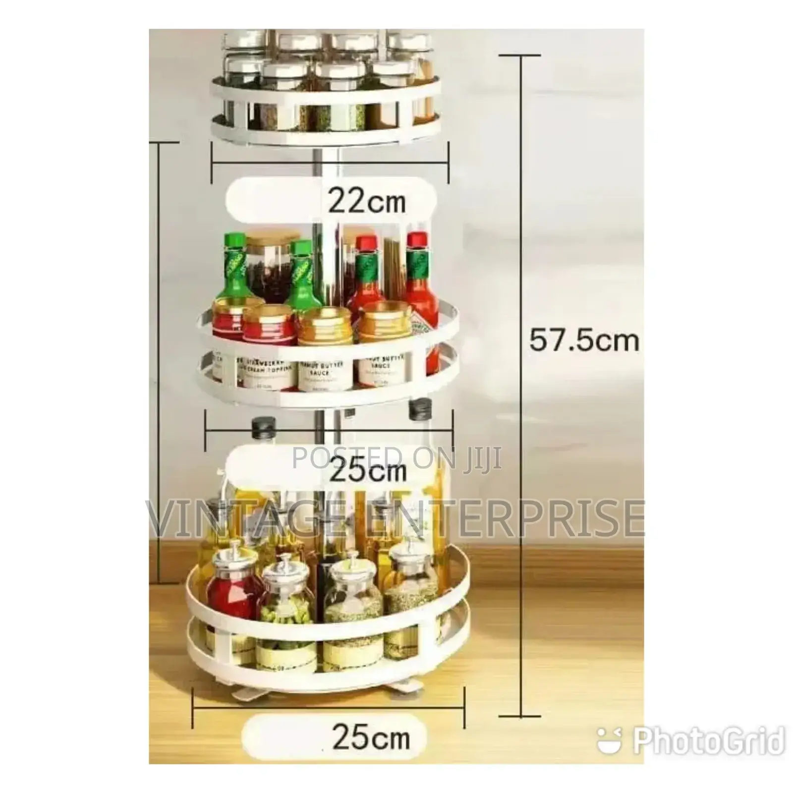 *360 Rotating Kitchen/Bathroom Storage Rack*