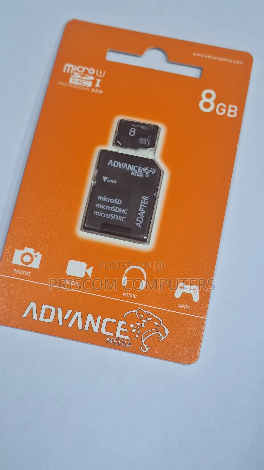 8GB Advance Microsd Memory Card With Reader