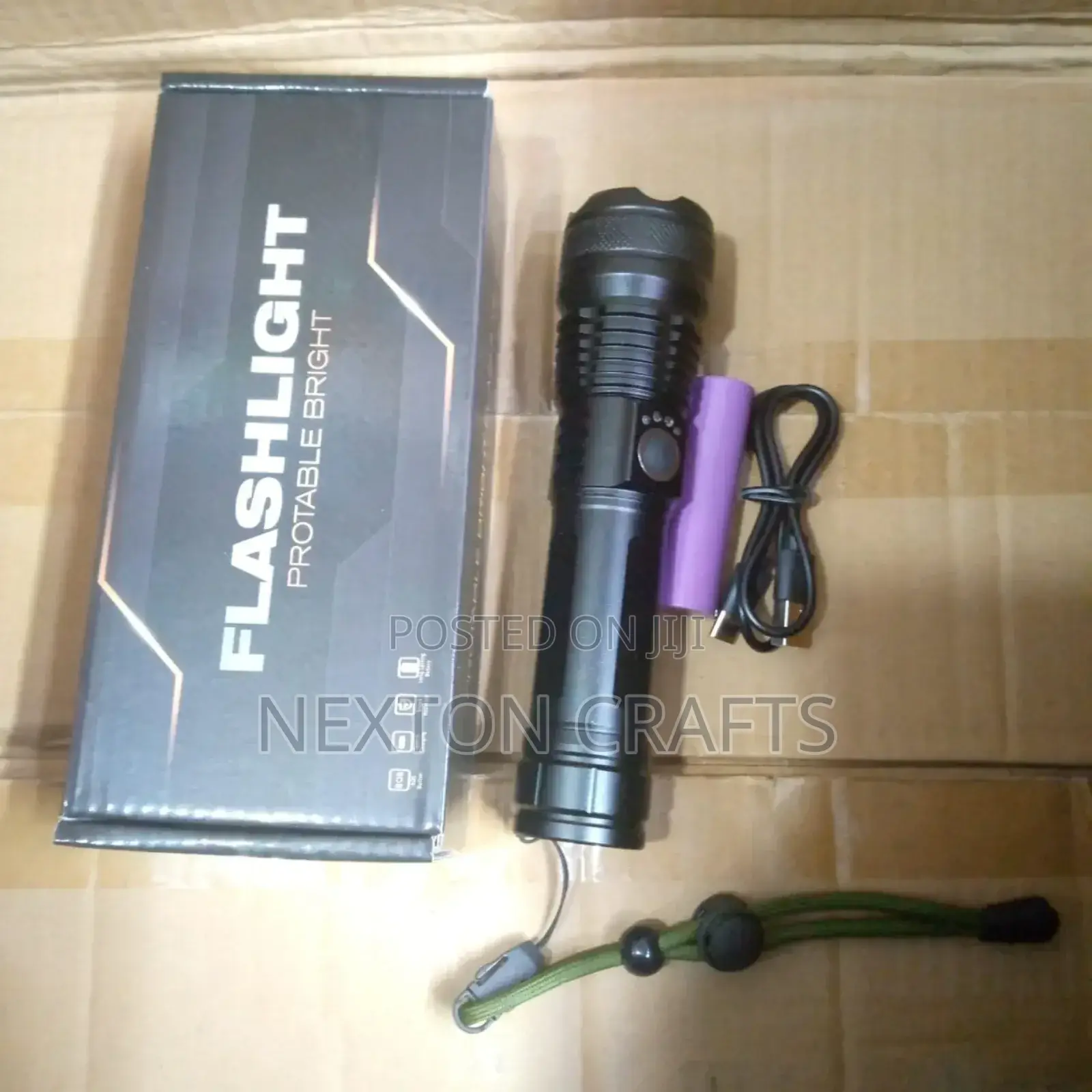Portable Flashlight Rechargeable Torch