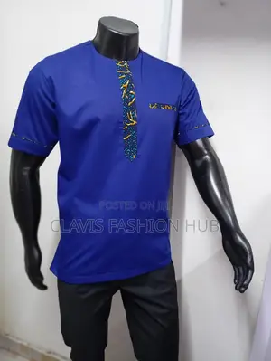 Kitenge Royal Blue Shirt