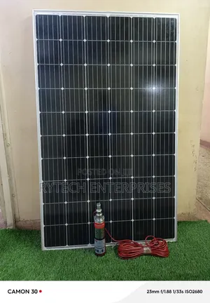 Solar Submersible Pump and Solar Panel, 250 W