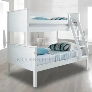 Pure White Double Decker Bed