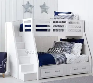 Staircase Double Decker Bed With Under Drawers