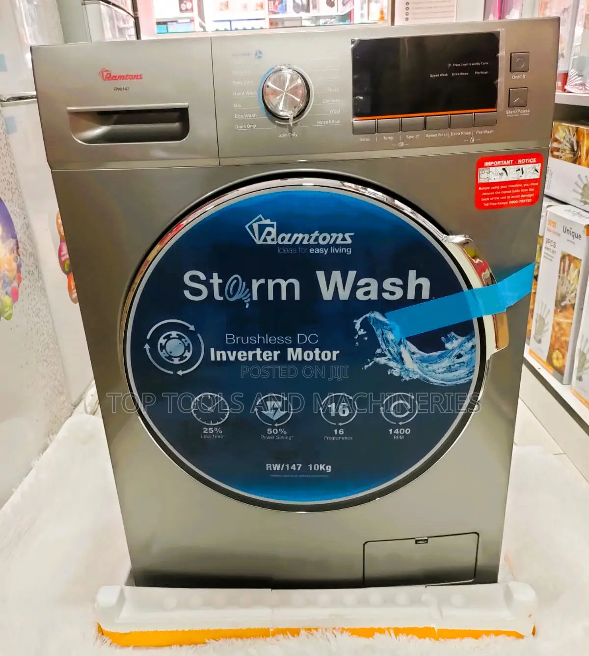 Ramtons Front Load Fully Automatic 10kg Washing Machine