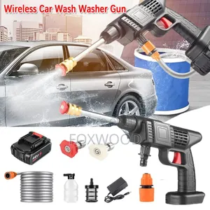 Portable High Power 2 Nozzle Cordless Car Wash Machine(2 Batteries )