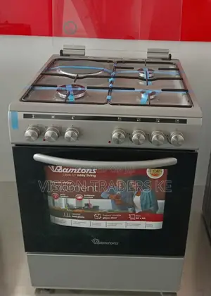 Ramtons 3G+1E 60*60cm SILVER COOKER - RC/606 Electric Oven