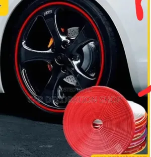 Red 8m Rim Flexible Rubber Protector