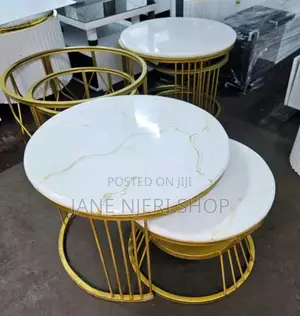 Affordable Pure Marble Nesting Table