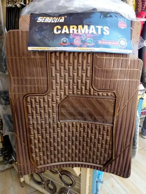 5pc Chocolate Brown Wide Carpet Mats
