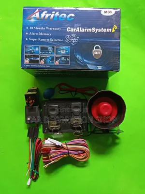 Afritech Car Security Alarm ( Without Cut Out)