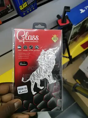 Anti-Fingerprint,Screen Protector for Redmi 12c-Black