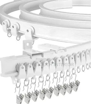 White PVC Bendable Rails- 6 Meters