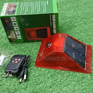 Home-X Solar Alarm and Flash With Remote Control, Waterproof
