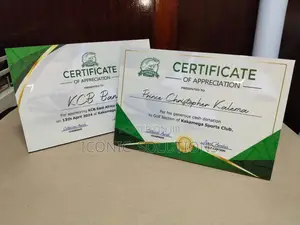 Corporate Award Certificates (A4 Size)