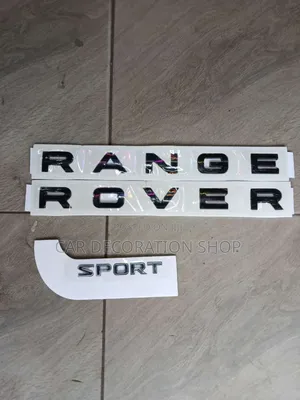 Black RANGE ROVER and SPORT Boot Replacement Badge 2500/1700