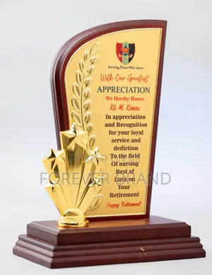 Trophie Wooden Award