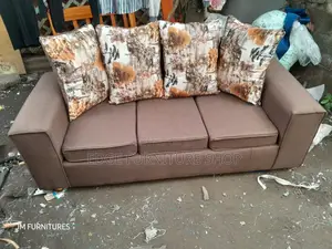 Brown Three Seater Sofa Set on Sale