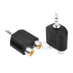 Audio Adapter 1 to 2 Extension 3,5mm Audio Jack Up 2 Rca Jac