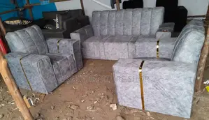 Velvet Grey Five Seater Made by Order
