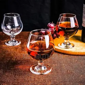 360ml Clear and Gold Cognac Glasses Set*
