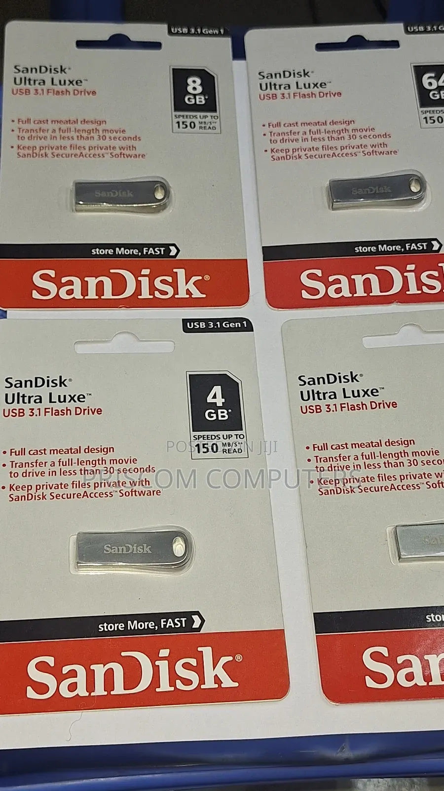 Sandisk Ultra Luxe Flash Disk 8GB,16gb, 32GB, 64GB, 128GB