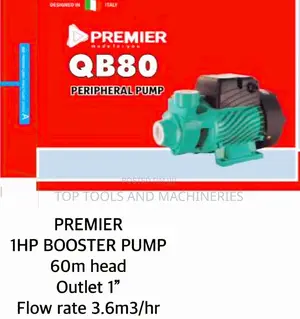 Premier 1 Inch 1HP Peripheral Booster Pump 60m Head