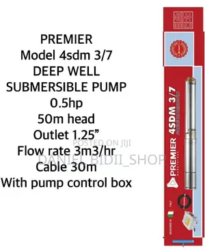 Deep Submersible Pump 0.5hp 50m