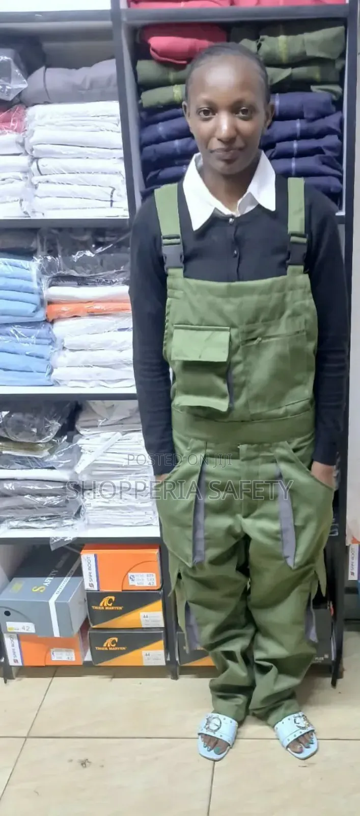 Jungle Green Unique Overalls