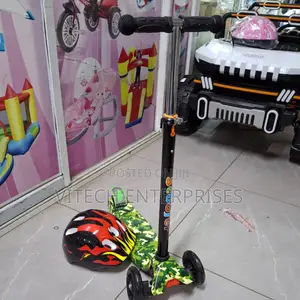 Kids Scooter With Helmet