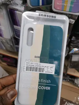 Samsung Galaxy A50, Rainbow Pattern Soft Back Case