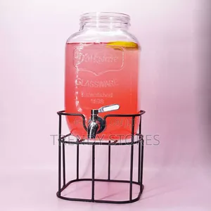 5L Glass Beverage Dispenser With Tap