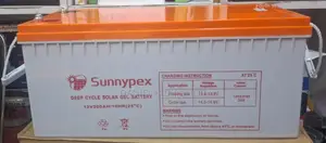 Sunnypex New Deep Cycle Solar Gel Battery 200ah