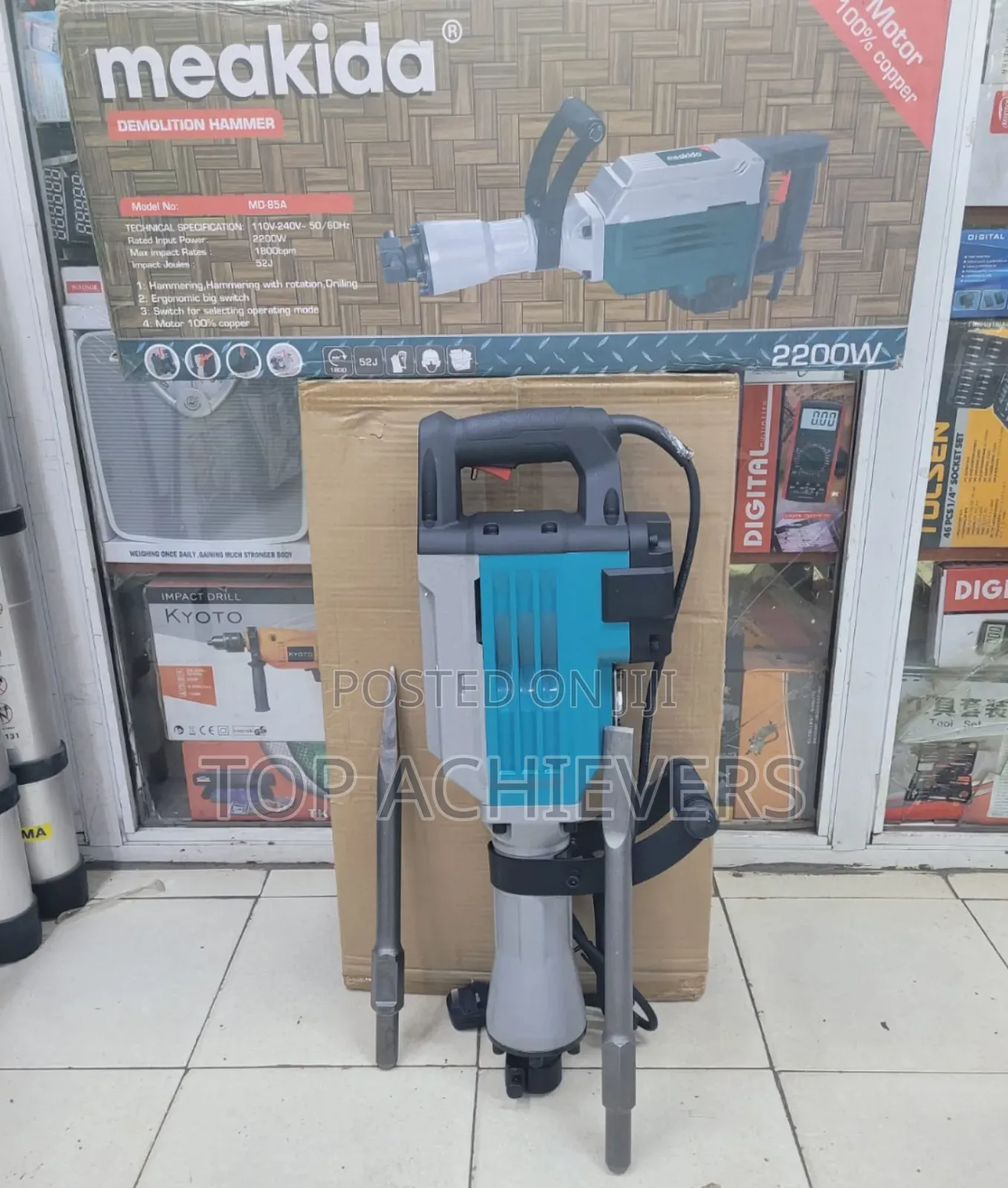 Heavy Duty Jack Hammer/Demolition Hammer 2200w