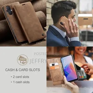Caseme OPPO Reno 8 Lite Retro Flip Leather Wallet Case Brown