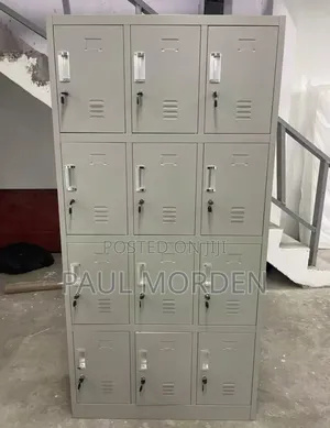 Office Filling Cabinet With Twelve Lockable Drawers